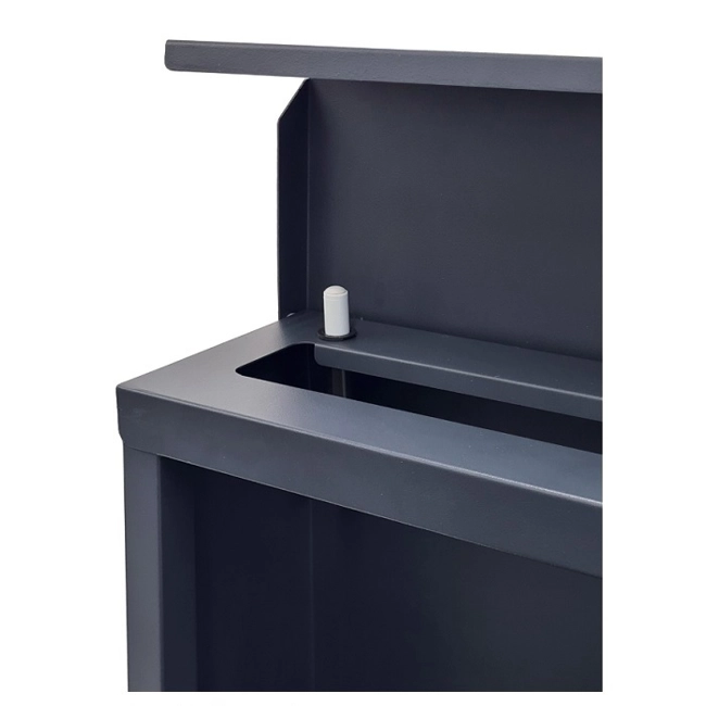 Vendita online Cassetta postale Nettuno colore ghisa/grigio antracite 37×11×37 cm.